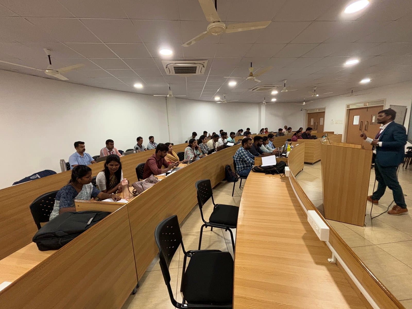Classroom delivery session for faculty participants.